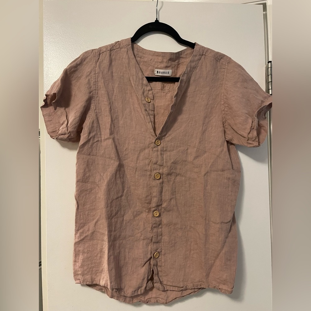 100% linen shirt made in Costa Rica